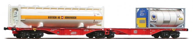 Articulated Container car type Sggrss 80 loaded with Bulk containers InterBulk and Bertschi<br /><a href='images/pictures/ACME/283886_c.jpg' target='_blank'>Full size image</a>